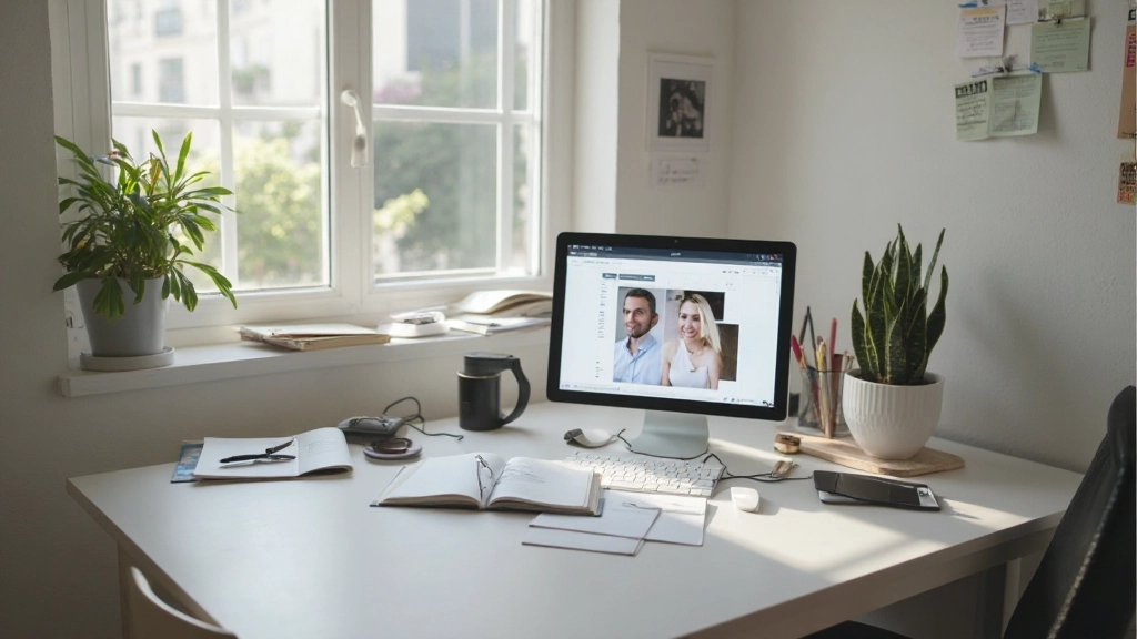 Espacio de trabajo productivo organizado