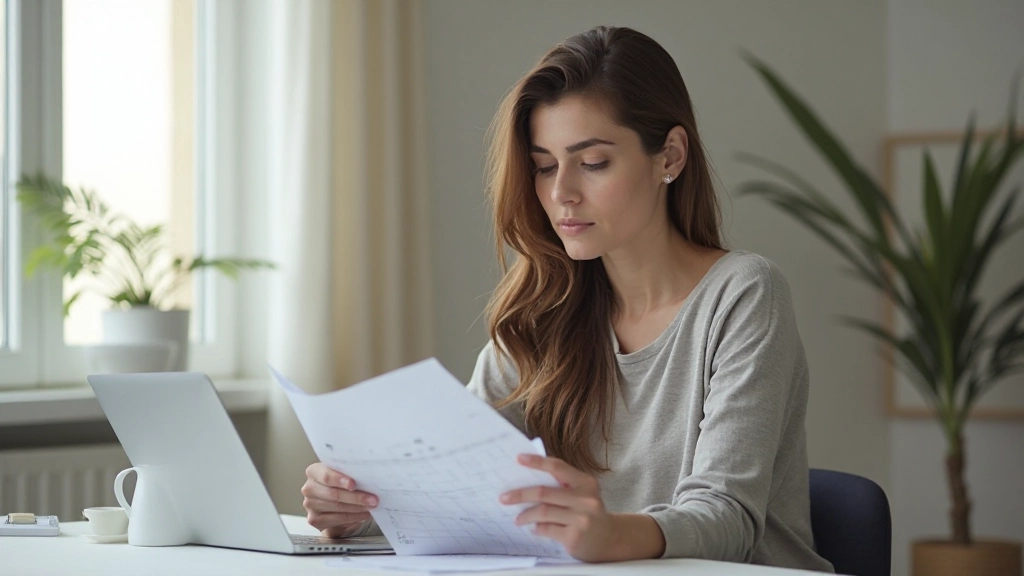 Persona en escritorio minimalista con agenda abierta y café, planificando bloques de tiempo para el día